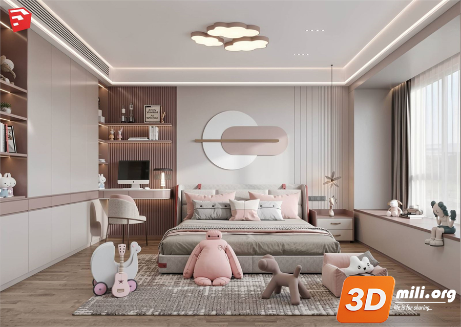 Children Room Scenes Skp FIles 